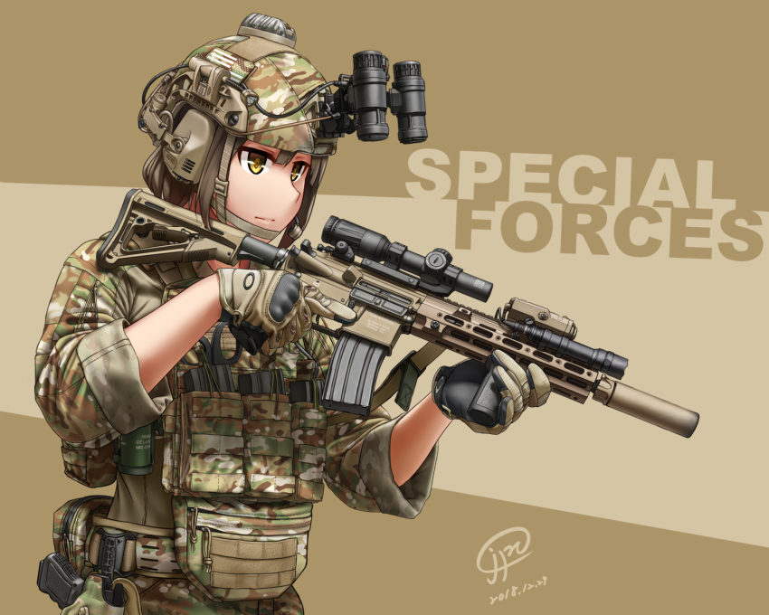 1girl assault_rifle gun h&amp;k_hk416 highres jpc magazine_(weapon) original rifle weapon