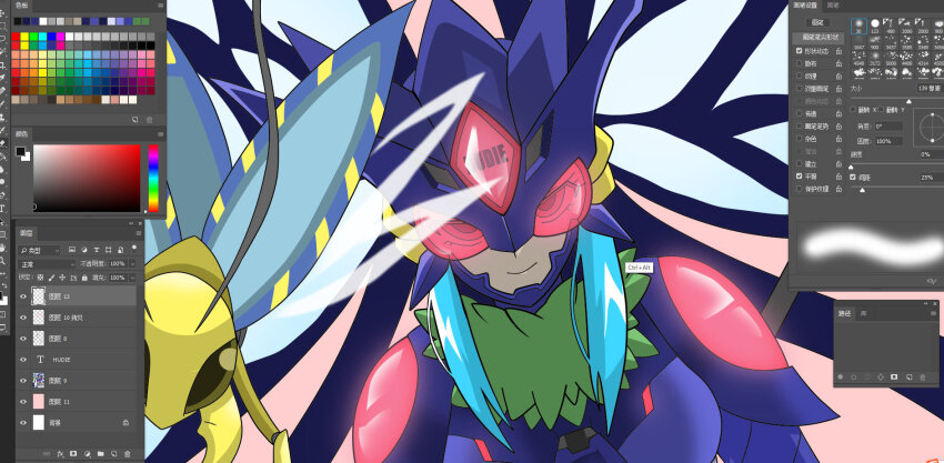1girl armor armored_gloves armored_leotard butterfly_wings digimon digimon_(creature) digimon_story:_cyber_sleuth_hacker&#039;s_memory female_focus fur_collar gloves helmet highres hudiemon insect_wings leotard long_hair looking_at_viewer ph6xeivbgpimggg shoulder_armor thick_thighs thighhighs thighs tinted_eyewear weapon wings
