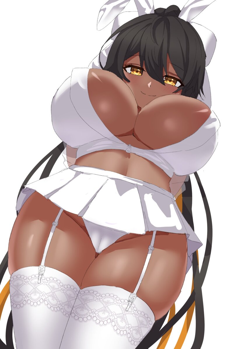 absurdres artist_request breasts cameltoe dark-skinned_female dark_skin highres indie_virtual_youtuber looking_at_viewer tagme trinity_infinity underboob virtual_youtuber