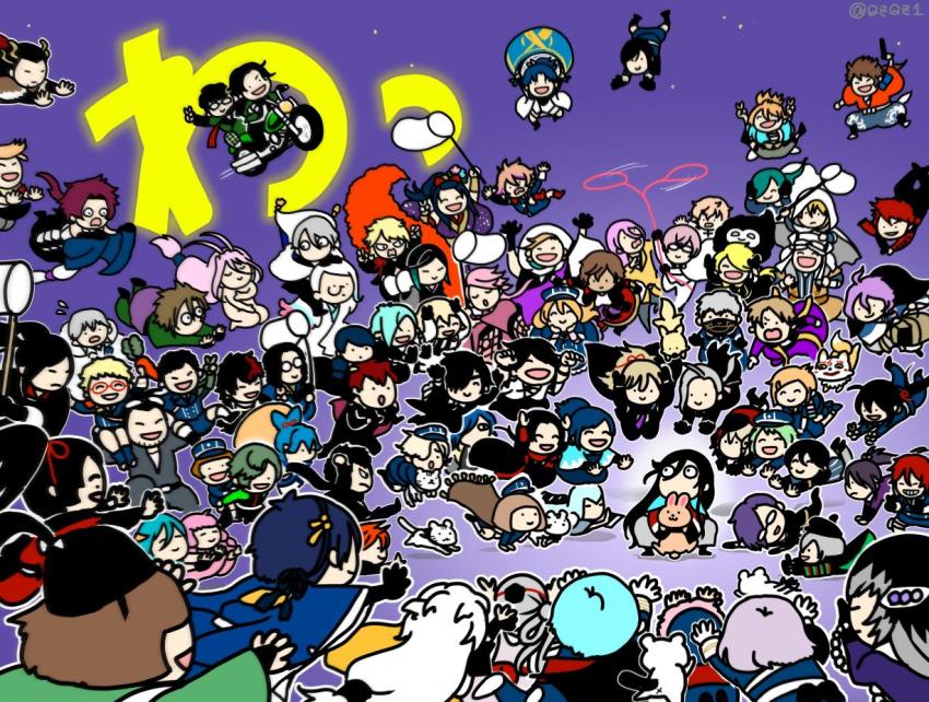 6+boys aizen_kunitoshi akashi_kuniyuki akita_toushirou animal antenna_hair aqua_hair armor arms_up atsushi_toushirou azuki_nagamitsu_(touken_ranbu) black_gloves black_hair blonde_hair blue_hair buttons buzen_gou cape carrying chatan_nakiri chibi chiyoganemaru covering_privates daihannya_nagamitsu_(touken_ranbu) double-breasted doudanuki_masakuni everyone falling fox fudou_yukimitsu glasses gloves gokotai gokotai&#039;s_tigers gotou_toushirou grey_hair hachisuka_kotetsu hakata_toushirou haori hat heshikiri_hasebe higekiri_(touken_ranbu) high_ponytail hirano_toushirou hizamaru_(touken_ranbu) hizen_tadahiro honebami_toushirou hood horikawa_kunihiro hotarumaru houchou_toushirou hyuuga_masamune ichigo_hitofuri ima-no-tsurugi ishikirimaru iwatooshi izumi-no-kami_kanesada japanese_armor japanese_clothes jirou_tachi juzumaru_tsunetsugu kariginu kasen_kanesada kashuu_kiyomitsu kenshin_kagemitsu kikkou_sadamune kogarasumaru_(touken_ranbu) kogitsunemaru konnosuke kotegiri_gou kouryuu_kagemitsu kousetsu_samonji lasso light_purple_hair long_hair long_sideburns low_ponytail maeda_toushirou male_focus menpoo mid-autumn_festival midare_toushirou mikazuki_munechika military military_hat military_uniform monoyoshi_sadamune motor_vehicle motorcycle mouri_toushirou multiple_boys mutsu-no-kami_yoshiyuki nagasone_kotetsu nakigitsune nakigitsune&#039;s_fox nankaitarou_chouson nansen_ichimonji nenekirimaru nihongou_(touken_ranbu) nikkari_aoe nude_cover nue oodenta_mitsuyo ookanehira_(touken_ranbu) ookurikara orange_hair parachute piggyback pink_hair platinum_blonde_hair ponytail qzqz_dayo rabbit red_hair sayo_samonji sengo_muramasa_(touken_ranbu) shinano_toushirou shishiou_(touken_ranbu) shishiou_no_mofumofu shizukagata_naginata shokudaikiri_mitsutada shorts sideburns sohaya-no-tsurugi souza_samonji surprised taikogane_sadamune tarou_tachi tiger tiger_cub tokin_hat tomoegata_naginata tonbokiri_(touken_ranbu) touken_ranbu tsurumaru_kuninaga uguisumaru urashima_kotetsu v very_long_hair white_tiger yagen_toushirou yamabushi_kunihiro yamanbagiri_chougi yamanbagiri_kunihiro yamato-no-kami_yasusada