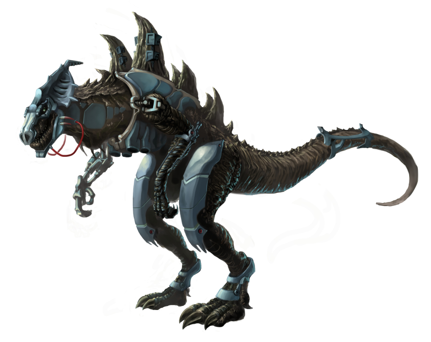 absurdres adelaide_productions armor centropolis_entertainment centropolis_television claws columbia_tristar_television cyber_godzilla cyborg godzilla godzilla:_the_series godzilla_(series) godzilla_the_series green_eyes highres iguana_(animal) kaiju lizard missile_launcher missile_pod no_humans prosthesis prosthetic_arm simple_background spikes tail toho tri-stars ultra-taf undead white_background wire zilla