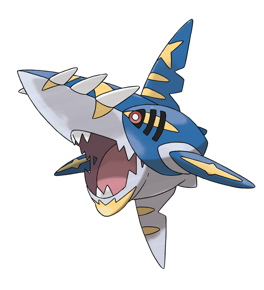 fish gen_3_pokemon highres mega_pokemon mega_sharpedo nintendo no_humans official_art pokemon pokemon_(creature) shark sharpedo