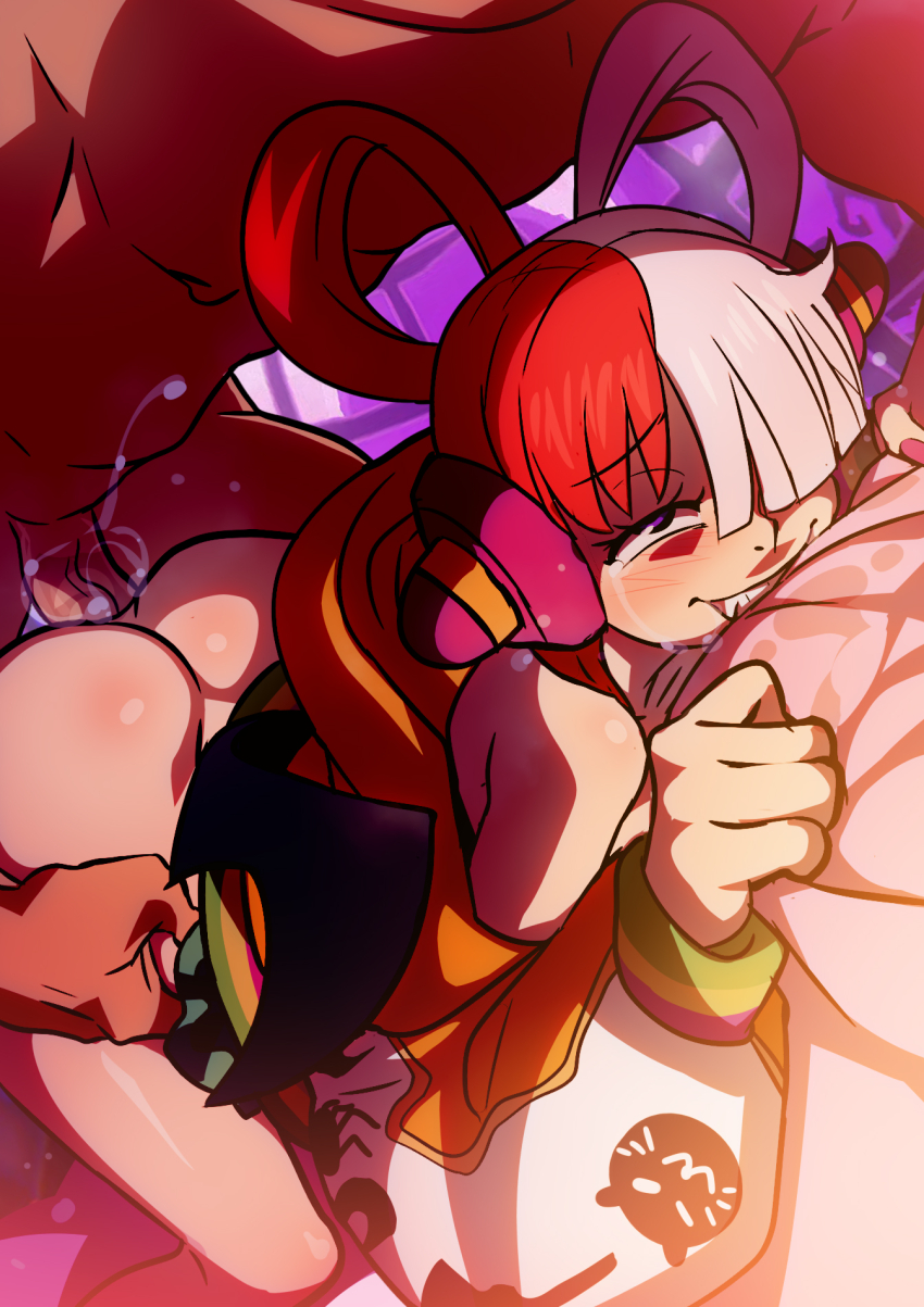 1boy 1girl hetero highres jcm2 looking_ahead one_piece sex sex_from_behind smile uta_(one_piece)