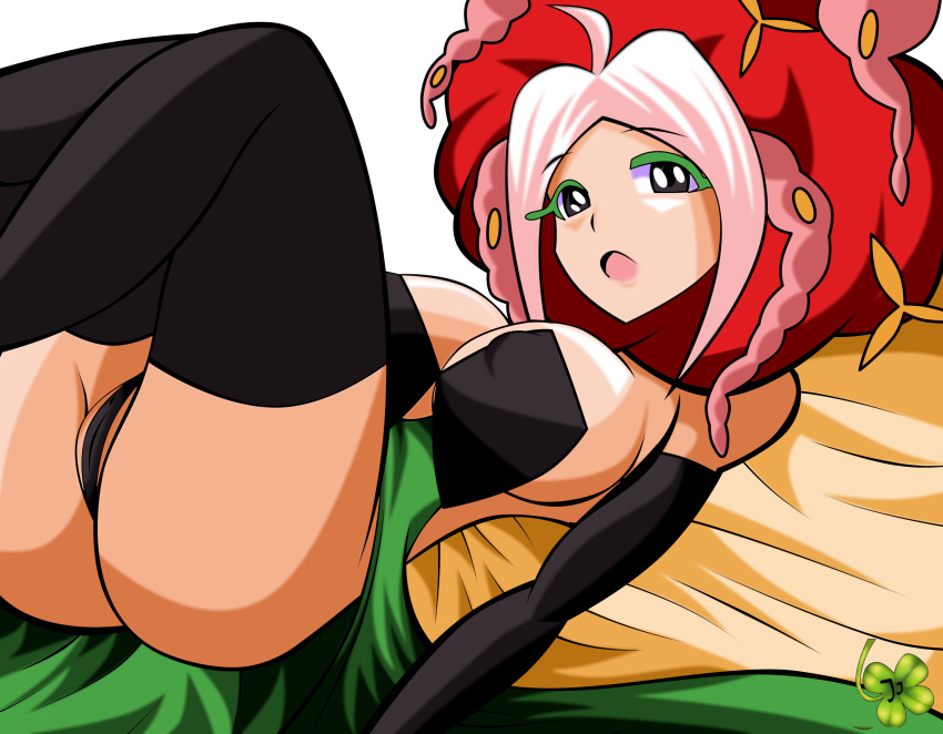 1girl breasts florges florges_(red_flower) gen_6_pokemon highres humanization large_breasts lucky-jj nintendo partially_visible_vulva personification pokemon simple_background tagme