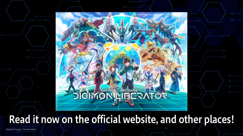 6+boys 6+girls absurdres arm_blade arm_cannon armor barefoot bird black_dress black_hair black_shirt black_tank_top blonde_hair blue_fire blue_hair blue_jacket blue_leotard blue_shorts braid breasts brown_hair brown_vest camisole cape card cendrillmon close_(digimon) coat colored_skin cool_boy_(digimon) copyright_name d-storage dark-skinned_male dark_skin denim denim_shorts digimoji digimon digimon_(creature) digimon_card_game digimon_liberator dragon dress drill_hair energy_cannon english_text fire ghost green_armor green_jacket grey_coat grey_hair grey_shorts group_picture hair_ornament hand_in_pocket head-mounted_display high-waist_shorts high_ponytail highres holding holding_card jacket kazama_shoto kinosaki_arisa knight lab_coat leotard long_hair mecha medium_breasts medusamon multicolored_hair multicolored_jacket multiple_boys multiple_girls muscular muscular_male necromon official_art omegamon omegamon_x-antibody owen_dreadnought pants pink_camisole pink_skin pointy_ears ponytail purple_hair pyramid_(structure) pyramidimon ragnamon red_cape red_hair red_jacket red_pants robot sand shirt short_hair shorts snake_hair_ornament spiked_hair standing streaked_hair sunglasses sword tank_top tied_jacket trading_card twin_braids twin_drills two-sided_cape two-sided_fabric two-tone_jacket very_long_hair vest weapon white_cape white_coat white_hair white_jacket wings yao_qinglan yellow_jacket zenith_(digimon) zephagamon