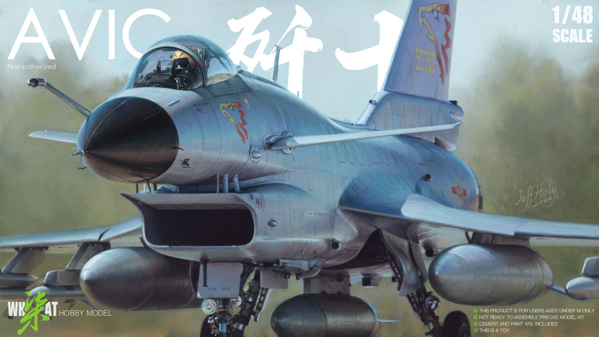 1boy aircraft airplane artist_name day fighter_jet helmet highres jeffholy military_vehicle missile original outdoors pilot solo vehicle_focus