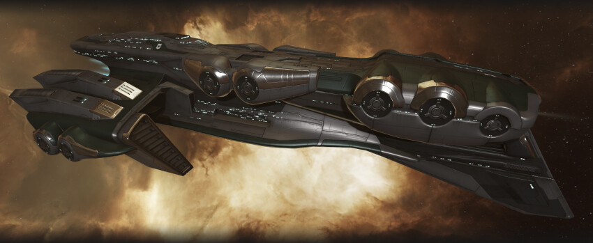 3d attack_ship_(eve_online) battlecruiser_(eve_online) brown_background cloud commentary dated_commentary duvolle_laboratories_(eve_online) emblem eve_online flying gallente_federation_(eve_online) glint glowing highres kaspercohen_(kasper_hansen) maya_(medium) military_vehicle nebula no_humans official_art outdoors photoshop_(medium) realistic science_fiction sky space spacecraft star_(sky) starry_sky starry_sky_background vehicle_focus