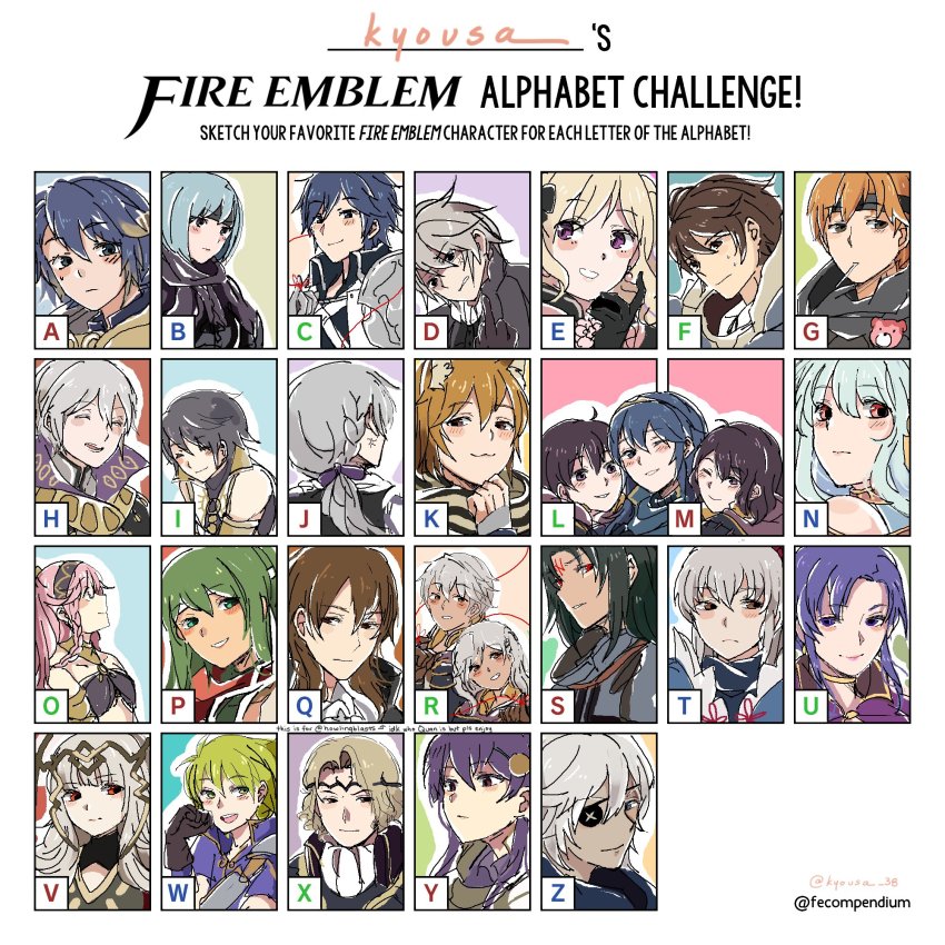 ahoge alfonse_(fire_emblem) bare_shoulders beruka_(fire_emblem) black_hair blonde_hair blue_eyes blue_hair blush book braid chrom_(fire_emblem) closed_eyes dual_persona dwyer_(fire_emblem) elise_(fire_emblem) father_and_daughter female_robin_(fire_emblem) fire_emblem fire_emblem:_genealogy_of_the_holy_war fire_emblem:_mystery_of_the_emblem fire_emblem:_path_of_radiance fire_emblem:_the_binding_blade fire_emblem:_the_blazing_blade fire_emblem_awakening fire_emblem_cipher fire_emblem_echoes:_shadows_of_valentia fire_emblem_fates fire_emblem_heroes frederick_(fire_emblem) gaius_(fire_emblem) gloves grey_hair henry_(fire_emblem) highres hood hooded_jacket inigo_(fire_emblem) jacket jakob_(fire_emblem) jewelry kaden_(fire_emblem) kyousa38 long_hair looking_at_viewer lucina_(fire_emblem) male_robin_(fire_emblem) midriff female_morgan_(fire_emblem) male_morgan_(fire_emblem) multicolored_hair multiple_boys multiple_girls niles_(fire_emblem) ninian_(fire_emblem) nintendo olivia_(fire_emblem) open_mouth palla_(fire_emblem) pink_hair ponytail quan_(fire_emblem) red_eyes red_hair robe short_hair simple_background smile soren_(fire_emblem) takumi_(fire_emblem) twin_braids ursula_(fire_emblem) veronica_(fire_emblem) wolt_(fire_emblem) xander_(fire_emblem) yuzu_(fire_emblem)