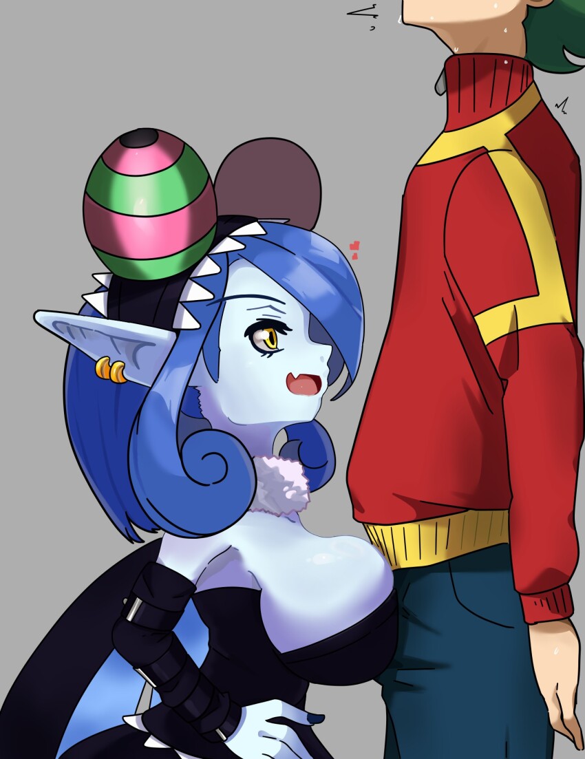 appmon chameleon dan_de_lion digimon digimon_universe:_appli_monsters dress highres long_hair mienumon one_eye_covered puppet shinkai_haru tiara
