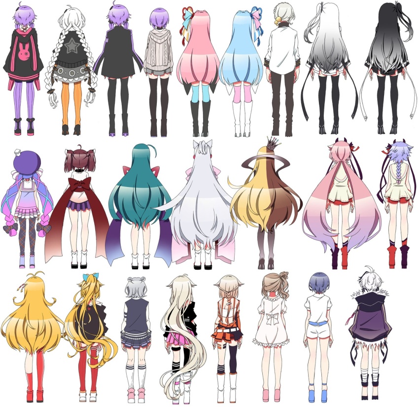 6+girls a.i._voice absurdly_long_hair ahoge allial_(coefont) animal_ears animal_hood animal_print antenna_hair aqua_hair arms_at_sides asaiasa0 asymmetrical_footwear asymmetrical_legwear backless_outfit bandaged_leg bandages bare_shoulders bell belt black_footwear black_hair black_jacket black_skirt black_socks blazer blonde_hair blouse blue_bow blue_hair blue_jacket blue_legwear blue_ribbon blue_skirt boots bow braid brown_cardigan brown_hair cardigan cevio coat coefont collar collared_shirt crown double_bun dress elbow_cutout flower_(gynoid_talk) flower_(vocaloid) flower_(vocaloid4) frilled_dress frills from_behind full_body fur-trimmed_coat fur_trim galaco galaco_(neo) gradient_hair grey_hair grey_skirt gynoid_talk hair_bell hair_bow hair_bun hair_flaps hair_ornament hair_ribbon hair_tie hair_tubes hakama hakama_shorts hakama_skirt headgear highres hood hooded_jacket horns ia_(vocaloid) iori_yuzuru jacket japanese_clothes kimono kizuna_akari knee_boots kneehighs koharu_rikka kotonoha_akane kotonoha_aoi large_hat light_blue_hair lineup logo long_hair low_twintails meika_hime meika_mikoto millial_(coefont) mismatched_footwear mismatched_legwear multicolored_hair multiple_girls obi one_(cevio) orange_dress orange_pantyhose otomachi_una otomachi_una_(talkex) pantyhose pink_hair pink_legwear pink_shoes pink_skirt plaid_clothes plaid_legwear platinum_blonde_hair ponytail purple_coat purple_hair purple_headwear purple_legwear rabbit_ears rabbit_hood rabbit_print red_bow red_footwear red_legwear red_ribbon red_shorts red_skirt ribbon sailor_collar sarashi sash satou_sasara school_uniform shirt shoes short_hair short_hair_with_long_locks short_twintails shorts siblings sidelocks single_kneehigh single_sock single_thighhigh sisters skirt sleeveless sleeveless_shirt socks standing star_(symbol) star_print streaked_hair suzuki_tsudumi talkex thigh_strap thighhighs touhoku_itako touhoku_kiritan touhoku_zunko tsurumaki_maki twin_braids twintails two-tone_hair very_long_hair vocaloid voiceroid white_background white_collar white_dress white_footwear white_hair white_kimono white_shirt white_skirt yuzuki_yukari yuzuki_yukari_(a.i._voice) yuzuki_yukari_(shizuku) zettai_ryouiki
