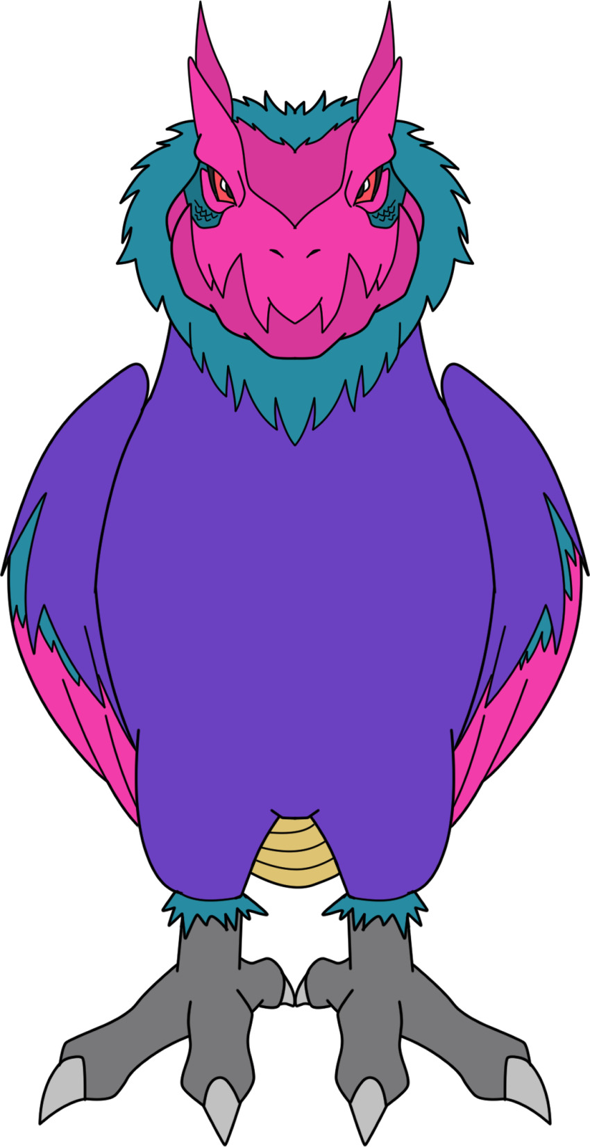 beak claws digimon digimon_(creature) highres looking_at_viewer ornismon solo transparent_background wings