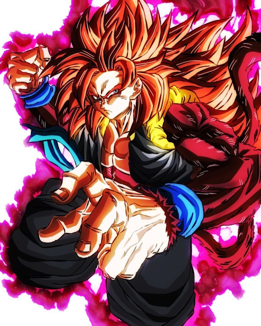 blue_eyes dragon_ball dragon_ball_gt gogeta highres muscular muscular_male red_hair super_dragon_ball_heroes super_full_power_saiyan_4 super_full_power_saiyan_4_limit_breaker super_saiyan super_saiyan_4 tagme tail