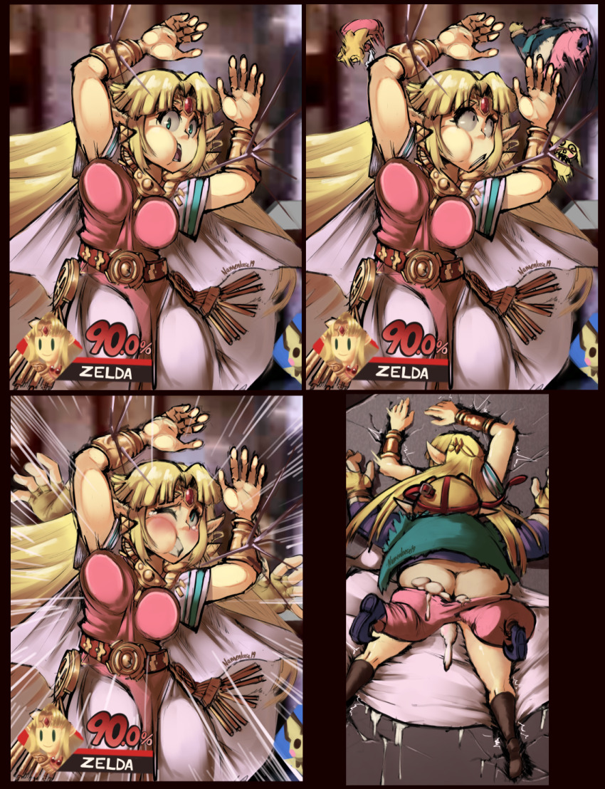 against_fourth_wall against_glass ass blonde_hair blush butt_crack cheek_squash crack cracked_glass cracked_wall cum cum_in_pussy damage_numbers defeat dress earrings fat fat_man gen_2_pokemon helpless highres jewelry long_hair male_ass mario_(series) namenloose nintendo panels pichu pointy_ears pokemon princess princess_peach princess_zelda rape sex sex_from_behind signature super_smash_bros. the_legend_of_zelda the_legend_of_zelda:_a_link_between_worlds tiara triforce ugly_bastard wario warioware wince