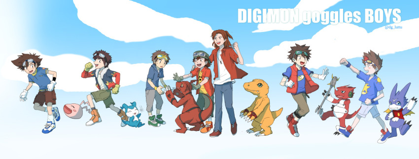 agumon_(digimon_savers) akashi_tagiru chibimon daimon_masaru_(digimon_savers) digimon digimon_adventure digimon_adventure_02 digimon_frontier digimon_savers digimon_tamers digimon_xros_wars digimon_xros_wars:_toki_wo_kakeru_shounen_hunter-tachi guilmon gumdramon kanbara_takuya koromon kudou_taiki matsuda_takato motomiya_daisuke shoutmon tagme yagami_taichi