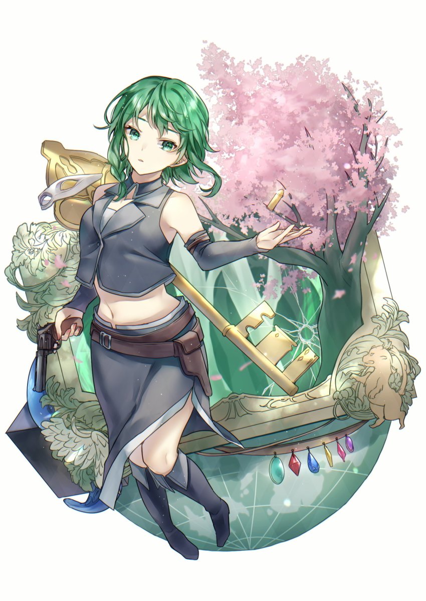 1girl aryuma772 clothing_cutout detached_collar evillious_nendaiki gumi highres nemesis_no_juukou_(vocaloid) nemesis_sudou side_cutout solo vocaloid