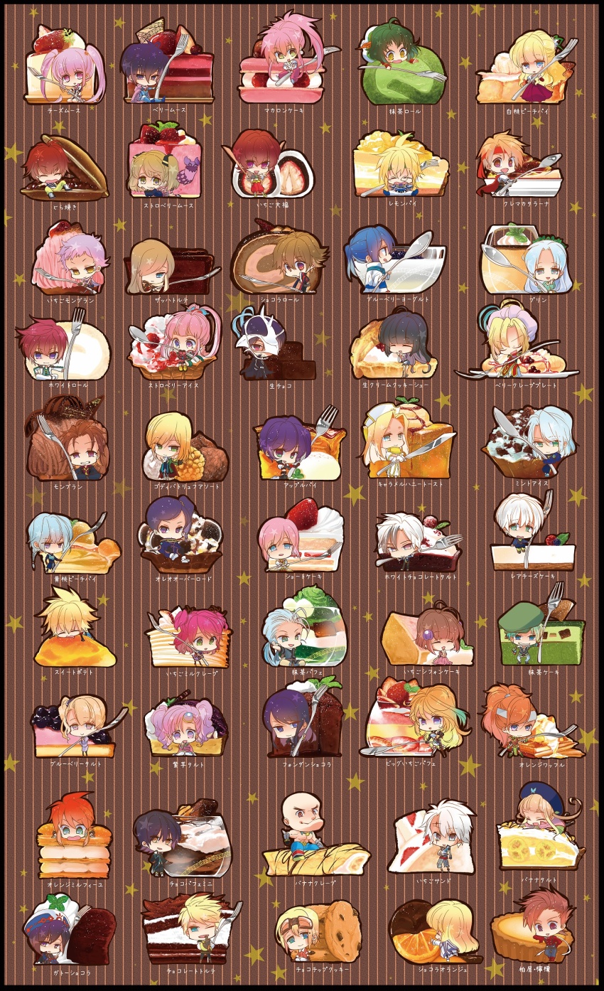 6+boys 6+girls absurdres ahoge alvin_(tales) animal_skull arche_klein armor asbel_lhant ascot bald bare_legs bare_shoulders belt beret black_choker black_eyes black_hair black_headwear blonde_hair blue_eyes blue_hair bob_cut bodysuit boots bow bracelet braid broom brown_background brown_eyes brown_hair bruiser_khang cape chelsea_torn cheria_barnes chester_burklight chloe_valens choker claire_bennett closed_eyes coat colette_brunel creature cress_albane cropped_jacket dark-skinned_female dark_skin dessert detached_sleeves doll dress earrings elbow_gloves elize_lutus elle_mel_martha estellise_sidos_heurassein everyone farah_oersted fingerless_gloves flower food food_request fork formal_clothes gloves goggles goggles_on_head gradient_hair green_eyes green_hair grey_eyes grin grune_(tales) guy_cecil hair_flower hair_intakes hair_ornament hair_over_one_eye hair_tubes hairband hairpin half_updo hat headband hermana_larmo heterochromia high_ponytail high_side_ponytail highres holding iria_animi jacket jay_(tales) jewelry johnny_shiden judas_(tales) jude_mathis keele_zeibel knee_boots knife kohaku_hearts kor_meteor kyle_dunamis lara_mel_marta leon_magnus lloyd_irving long_hair looking_at_viewer low-tied_long_hair ludger_will_kresnik luke_fon_fabre mary_argent mask mathuri meredy_(tales) midriff milla_maxwell mint_adenade multicolored_hair multiple_boys multiple_girls navel necklace necktie noelle_(tales) nurse_cap oekaki open_mouth orange_dress pants pantyhose pink_dress pink_eyes pink_hair pink_pants ponytail purple_eyes purple_hair purple_skirt reala_(tales) red_cape red_choker red_eyes red_hair reid_hershel ribbon richard_(tales) ruca_milda rutee_katrea scarf school_uniform senel_coolidge shirt short_hair short_hair_with_long_locks shorts side_ponytail sidelocks skirt skull_on_head smile sophie_(tales) spada_belforma split_ponytail spoon stahn_aileron star_(symbol) strapless suit surcoat tales_of_(series) tales_of_destiny tales_of_destiny_2 tales_of_eternia tales_of_graces tales_of_hearts tales_of_innocence tales_of_legendia tales_of_phantasia tales_of_rebirth tales_of_symphonia tales_of_the_abyss tales_of_vesperia tales_of_xillia tales_of_xillia_2 tear_grants teepo_(tales) thighhighs twintails two-tone_hair two_side_up veigue_lungberg white_hair wide_ponytail woodrow_kelvin yellow_eyes yuri_lowell