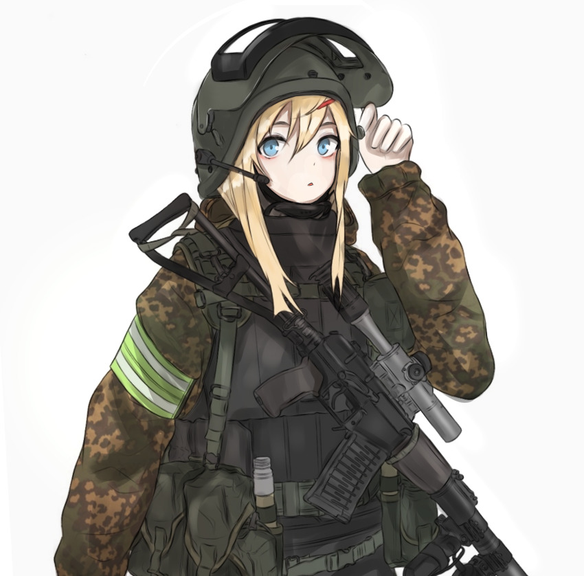 absurdres armband as_val assault_rifle ballistic_face_mask ballistic_face_shield ballistic_helmet body_armor bulletproof_vest camouflage face_shield gun helmet highres integral_suppressor integrally-suppressed_firearm kalashnikov_rifle military military_uniform rifle russia sniper_rifle suppressor toz_(tulsky_oruzheiny_zavod) tsniitochmash tula_arms_plant weapon