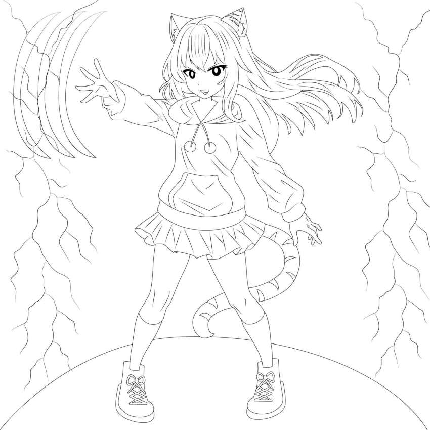 akemithekitten cat_girl child highres mmorpg original sketch standing vr