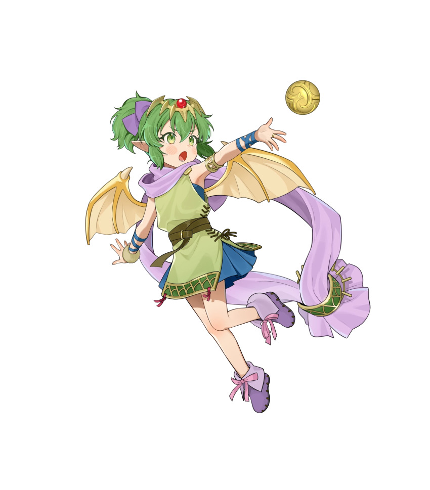 1girl aged_down armlet attack dragon dragon_girl dragon_wings fire_emblem fire_emblem:_mystery_of_the_emblem fire_emblem:_shadow_dragon_and_the_blade_of_light fire_emblem_heroes green_eyes green_hair highres holding holding_stuffed_toy jewelry nintendo non-web_source official_art open_mouth pendant pink_scarf pointy_ears ponytail scarf solo stuffed_animal stuffed_dragon stuffed_toy tiara tiki_(fire_emblem) tiki_(young)_(dragon&#039;s_progeny)_(fire_emblem) transparent_background v-shaped_eyebrows wings