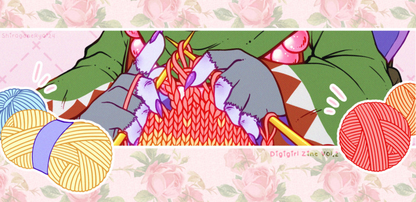1girl babamon beads digimon digimon_(creature) female_focus prayer_beads solo