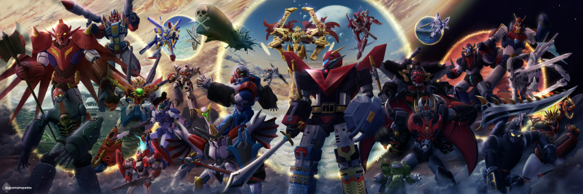 angel_halo_(gundam) annotated aoki_ryuusei_spt_layzner aquarion_(series) arcadia arm_slave_(mecha) arx-8_laevatein avengers:_endgame avengers_(series) axe big_o_(mecha) braiger buddy_complex burglary_dog choudenji_robo_combattler_v choujikuu_seiki_orguss choujuu_kishin_dancouga choujuushin_gravion clenched_hand combattler_v_(robot) commentary crossover dancouga dancouga_(series) dendou detonator_orgun english_commentary everyone full_metal_panic! gear_senshi_dendou getter_dragon getter_robo getter_robo_g ginga_senpuu_braiger god_sigma godannar green_eyes grendizer gun gundam haou_taikei_ryuu_knight harlock_saga highres holding holding_axe holding_gun holding_sword holding_weapon jonathan_guzman layzner luxon_next macross macross_frontier macross_frontier:_sayonara_no_tsubasa mark_sein marvel marvel_cinematic_universe mazinger_(series) mazinkaiser_skl mazinkaiser_skl_(mecha) mecha mecha_focus multiple_crossover no_humans orgun orguss orguss_(mecha) pirate portal_(object) robot scene_reference shinkon_gattai_godannar!! shoulder_cannon sol_gravion solar_aquarion soukou_kihei_votoms soukou_kihei_votoms_the_heretic_saint soukyuu_no_fafner sousei_no_aquarion spacecraft super_robot super_robot_wars sword taiyou_no_shisha_tetsujin_28-gou tetsujin_28 tetsujin_28-gou the_big_o uchuu_taitei_god_sigma ufo_robo_grendizer v_gundam victory_gundam visor waga_seishun_no_arcadia weapon yellow_eyes yf-29 zephyr_(ryu_knight)