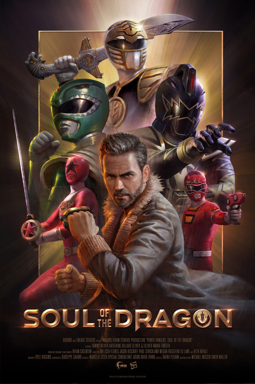 1boy alonchou arm_guards armor belt black_bodysuit black_dino_ranger bodysuit clenched_hand comic_cover dragon_ranger gloves gold_armor gold_trim golden_arms green_bodysuit gun helmet highres holding holding_gun holding_sword holding_weapon kiba_ranger male_focus mighty_morphin_green_ranger mighty_morphin_power_rangers mighty_morphin_white_ranger power_rangers power_rangers_dino_thunder power_rangers_turbo power_rangers_zeo red_bodysuit red_turbo_ranger shoulder_armor spandex sword tokusatsu tommy_oliver weapon white_bodysuit zeo_ranger_v_red