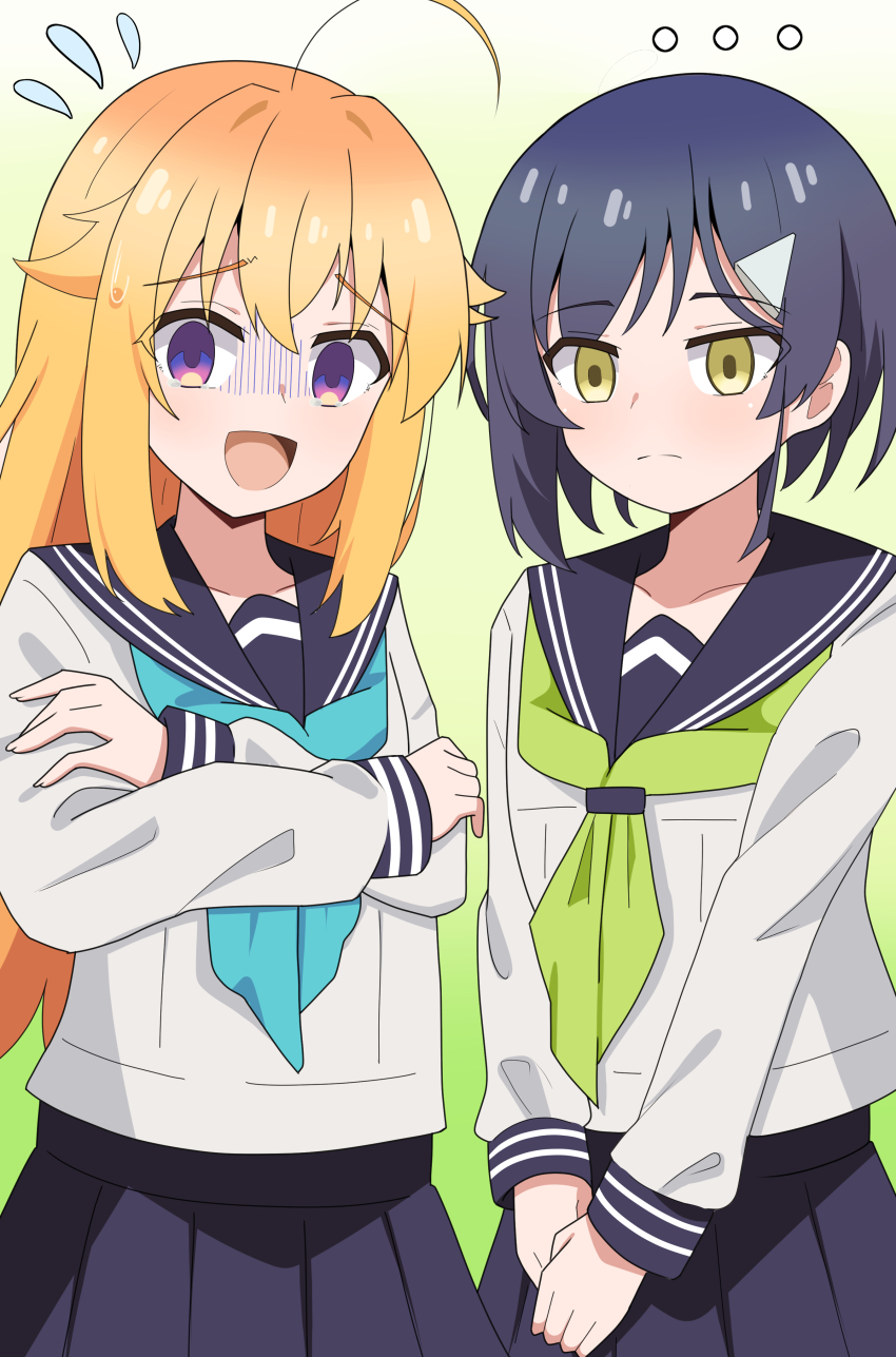 2girls absurdres highres koshi_torako multiple_girls shikanoko_nokonoko_koshitantan tagme tsubameya_chiharu