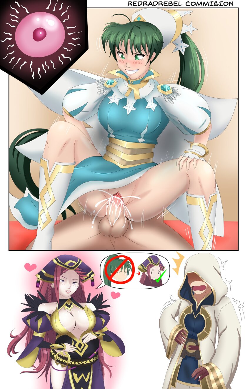 absurdres cum cum_in_pussy fire_emblem fire_emblem:_the_blazing_blade fire_emblem_heroes highres impregnation kiran_(fire_emblem) loki_(fire_emblem) lyn_(fire_emblem) lyn_(resplendent)_(fire_emblem) male_kiran_(fire_emblem) mistaken_identity nintendo official_alternate_costume pregnant redradrebel shapeshifter tagme tricked_into_sex