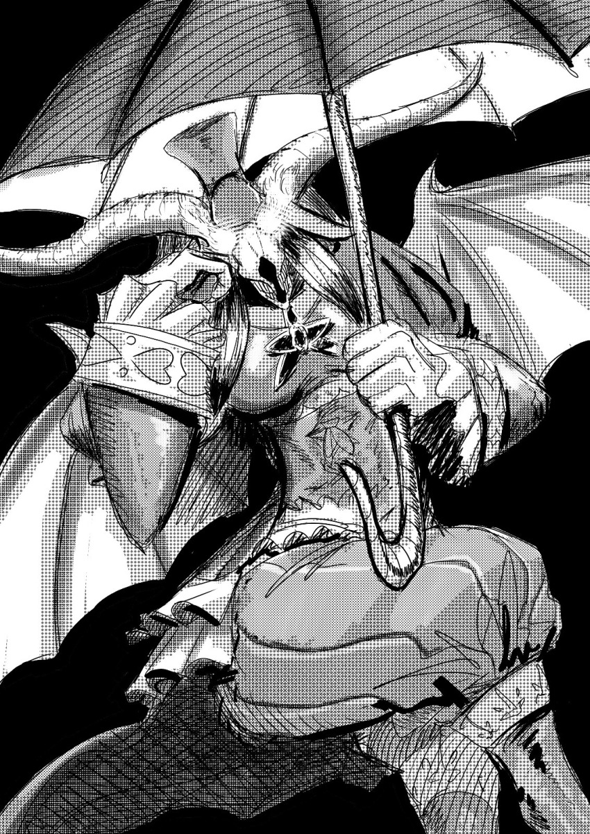1girl digimon digimon_(creature) female_focus highres looking_at_viewer mephismon mephismon_x-antibody skull solo wings