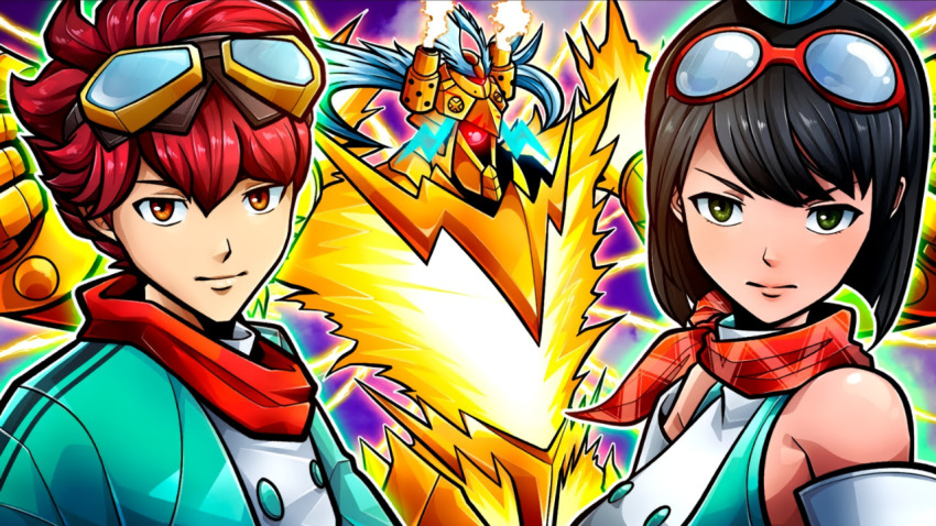digimon digimon_story:_time_stranger goggles goggles_on_head jupitermon_wrath_mode tagme yuuki_dan yuuki_kanan