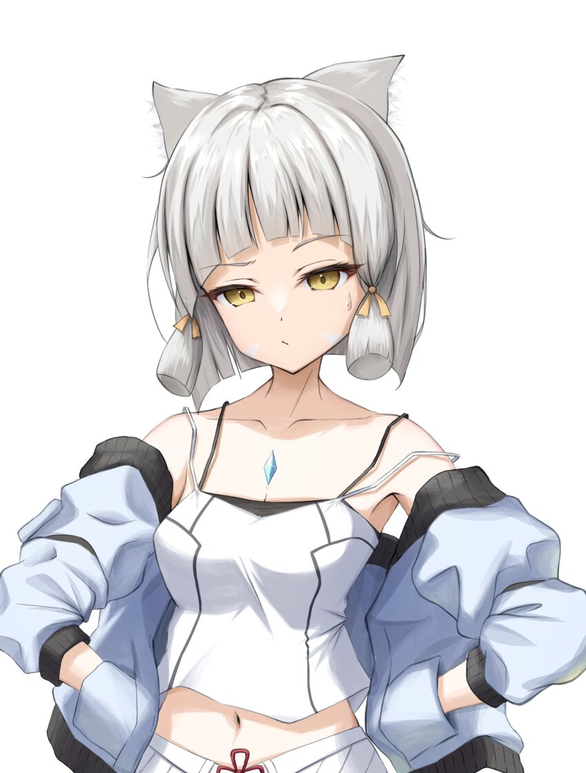 alternate_costume animal_ears cat_ears cat_girl cosplay highres mio_(xenoblade) mio_(xenoblade)_(cosplay) nia_(xenoblade) okazu2010015 xenoblade_chronicles_(series) xenoblade_chronicles_2 xenoblade_chronicles_3