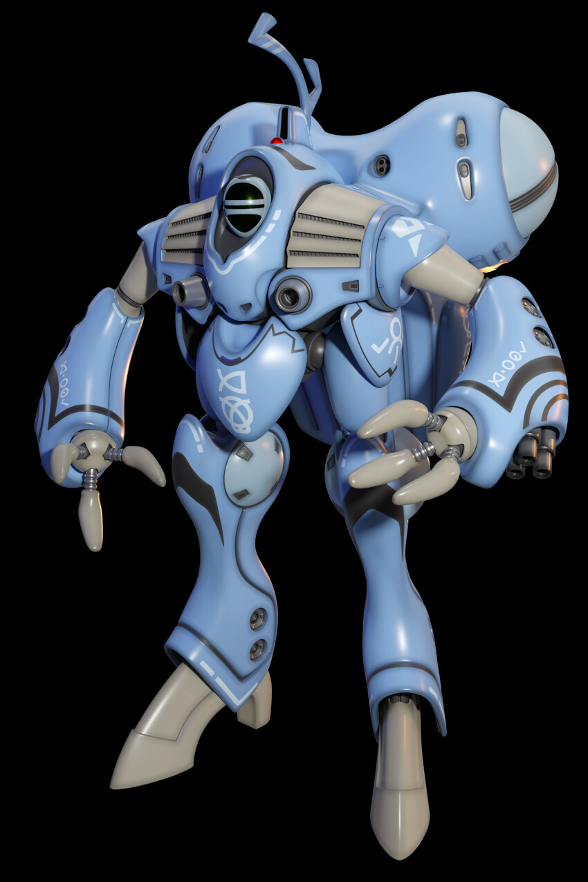 3d absurdres alien arm_cannon armor black_background chest_cannon choujikuu_yousai_macross commentary english_commentary highres looking_at_viewer macross macross:_do_you_remember_love? manyeung maximilian_jenius mecha meltrandi power_armor queadluun-rau realistic robot robotech roundel science_fiction solo weapon zentlardy_alphabet zentradi