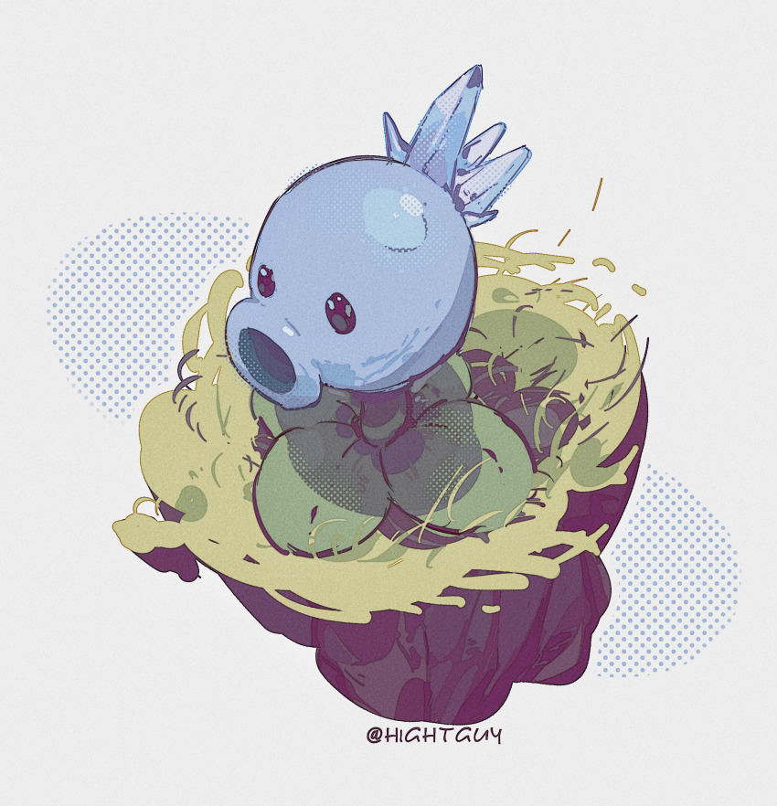 grass highres hightguy no_humans plant plants_vs_zombies snow_pea_(plants_vs_zombies) soil