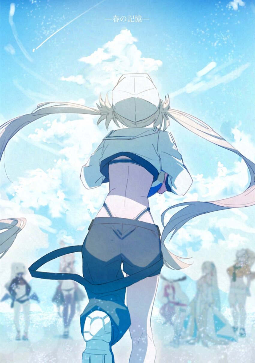 6+girls antlers artoria_caster_(fate) artoria_caster_(swimsuit)_(fate) artoria_caster_(swimsuit)_(first_ascension)_(fate) artoria_caster_(swimsuit_berserker)_(fate) artoria_caster_(swimsuit_berserker)_(first_ascension)_(fate) artoria_pendragon_(fate) asymmetrical_clothes asymmetrical_pants ball baobhan_sith_(fate) baobhan_sith_(swimsuit_pretender)_(fate) baobhan_sith_(swimsuit_pretender)_(first_ascension)_(fate) barghest_(fate) barghest_(swimsuit_archer)_(fate) barghest_(swimsuit_archer)_(first_ascension)_(fate) baseball_cap beachball bikini black_bikini black_pants blonde_hair blue_sky blurry braid breasts cernunnos_(fate) character_hood cloud cnoc_na_riabh_(fate) cnoc_na_riabh_(swimsuit_foreigner)_(fate) cropped_jacket cumulonimbus_cloud depth_of_field fate/grand_order fate_(series) flower from_behind green_neckerchief grey_hat hair_flower hair_ornament hat headwear_with_attached_mittens high_ponytail highres holding holding_ball holding_beachball horns jacket jewelry large_breasts leggings long_hair mask medb_(fate) medium_breasts melusine_(fate) melusine_(swimsuit_ruler)_(fate) melusine_(swimsuit_ruler)_(first_ascension)_(fate) morgan_le_fay_(fate) morgan_le_fay_(water_princess)_(fate) mouth_mask multiple_girls muscular muscular_female neckerchief pants pink_hair ponytail sandals scout_uniform shirt shrug_(clothing) single_bare_leg single_pantsleg sky soshin_(siriusalpc) sports_sandals swimsuit thighlet tied_shirt twin_braids twintails very_long_hair white_bikini white_hair white_hat white_jacket yellow_shirt