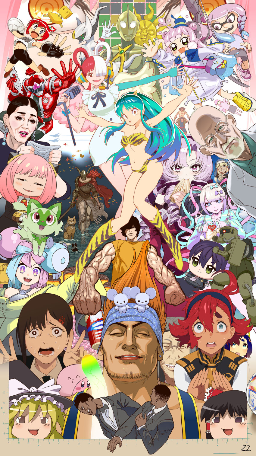 2022 6+boys 6+girls absurdres ahoge ame-chan_(needy_girl_overdose) animal_print anya_(spy_x_family) aqua_hair arceus asticassia_school_uniform asymmetrical_bangs avataro_sentai_donbrothers bald bike_shorts bikini black_gloves black_hair black_hairband blonde_hair blue_hair blue_headband blush bocchi_the_rock! boots breasts bridget_(guilty_gear) brown_hair cat chainsaw_man chair character_request chouzetsusaikawa_tenshi-chan chris_rock closed_eyes collared_shirt cone_horns creature creatures_(company) crop_top crossover dark-skinned_male dark_skin daromeon donmomotarou earrings eden_academy_school_uniform elden_ring facial_hair final_fantasy final_fantasy_x fingerless_gloves formal_clothes game_freak gen_4_pokemon gloves gotoh_hitori green_hair guilty_gear gundam gundam_suisei_no_majo hair_between_eyes hair_ornament hair_rings hairband hairclip hairpods headband higashiyama_kobeni highres honoo_no_toukyuujo:_dodge_danko horns hyakumantenbara_salome hyakumantenbara_salome_(1st_costume) ichigeki_danko inkling inkling_girl inkling_player_character iono_(pokemon) jewelry kenmochi_touya kirby kirby_(series) kirby_and_the_forgotten_land knee_boots legendary_pokemon lum malenia_blade_of_miquella mature_female mature_male medium_breasts medium_hair meme metal_gear_(series) metal_gear_solid_v:_the_phantom_pain microphone midriff multicolored_hair multiple_boys multiple_girls mythical_pokemon navel needy_girl_overdose nijisanji nintendo one_piece one_piece_film:_red oni open_mouth orange_hair outstretched_arms parted_bangs pink_hair pokemon pokemon_(creature) pokemon_legends:_arceus pokemon_sv print_bikini print_footwear purple_eyes purple_hair real_life red_hair ringlets robot rrr_(movie) school_uniform shin_ultraman shirt short_hair slapping smile splatoon_(series) splatoon_3 sprigatito spy_x_family strapless strapless_bikini stray_(game) suit suletta_mercury super_sentai suzume_no_tojimari swimsuit tandemaus thick_eyebrows tiger_print trap troll_face two-tone_hair ultra_series urusei_yatsura uta_(one_piece) v very_short_hair virtual_youtuber wakka white_hair white_shirt wide-eyed will_smith will_smith_slapping_chris_rock_(meme) wordle yellow_bikini yellow_boots yonezu_kenshi_(person) zoffy_(shin)