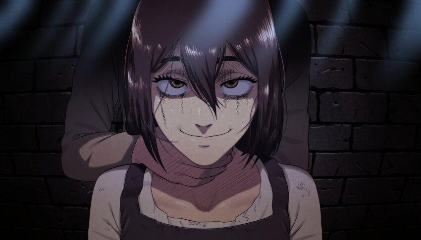 1girl absurdres d-art gabi_braun highres makeup runny_makeup shingeki_no_kyojin tagme