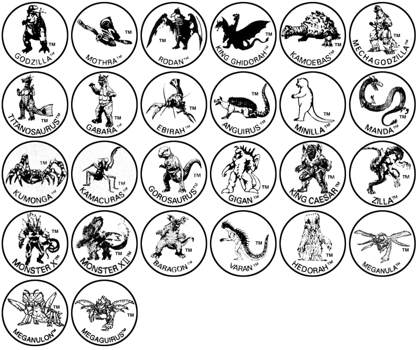 alien amputee anguirus atragon aunt_and_nephew baby baragon_(godzilla) bug conjoined copyright_icon crossover cyborg destroy_all_monsters dinosaur dragon eastern_dragon ebirah energy facial_hair father_and_son frankenstein frankenstein_vs._baragon gabara ghidorah,_the_three-headed_monster giant giant_monster giant_robot gigan godzilla godzilla&#039;s_revenge godzilla:_final_wars godzilla_(1954) godzilla_(marvel_comic) godzilla_(series) godzilla_raids_again godzilla_the_series godzilla_vs._gigan godzilla_vs._hedorah godzilla_vs._mechagodzilla godzilla_vs._mechagodzilla_ii godzilla_vs._megaguirus godzilla_vs._the_sea_monster gorosaurus hedorah highres horns hydra kaiju kaiju_icon kamacuras kamoebas keizer_ghidorah king_caesar_(godzilla) king_ghidorah king_kong_(series) king_kong_escapes kumonga kyoryu lake_monster logo machine manda_(godzilla) marvel mecha mechagodzilla megaguirus meganula meganulon military minilla monster monster_x mothra mothra_(film) mustache parent_and_child praying_mantis prosthesis prosthetic_arm pterosaur rankin/bass_animated_entertainment robot rodan rodan_(film) saw sea_monster sea_serpent slime_(creature) son_of_godzilla space_amoeba_(film) space_monster spider stamp terror_of_mechagodzilla titanosaurus toho trademark_icon trendmasters uncle_and_nephew varan varan_(film) weapon zilla