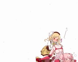 10s 2girls arm_warmers ass babydoll blonde_hair blush boots breasts breath collar corset dimples_of_venus drill_hair female_pervert fingerless_gloves garter_belt garter_straps gloves grey_legwear kaname_madoka kaname_madoka_(sexy_madoka) large_breasts lingerie magical_girl mahou_shoujo_madoka_magica mahou_shoujo_madoka_magica_(anime) multiple_girls official_style pervert pink_hair red_legwear skirt teri_terio thighhighs tomoe_mami tomoe_mami_(magical_girl) translated twin_drills twintails underwear you_gonna_get_raped yuri zettai_ryouiki rating:Questionable score:56 user:danbooru