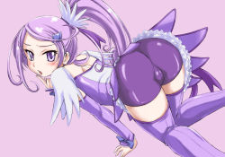 1girl :p aguda all_fours arm_warmers ass back bike_shorts boots choker cure_sword dokidoki!_precure dress earrings female_focus finger_to_mouth hair_ornament hairpin high_ponytail jewelry kenzaki_makoto long_hair magical_girl ponytail precure purple_boots purple_eyes purple_hair purple_skirt purple_theme purple_thighhighs ribbon short_hair skirt smile solo spade spade_hair_ornament thigh_boots thighhighs tongue tongue_out wan&#039;yan_aguda rating:Sensitive score:40 user:danbooru