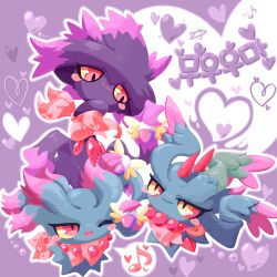  :3 blush blush_stickers closed_mouth clothed_pokemon colored_sclera commentary_request commission evolutionary_line eyelashes fang flutter_mane gen_2_pokemon gen_4_pokemon heart highres misdreavus mismagius nintendo one_eye_closed open_mouth outline pixiv_commission pokemon pokemon_(creature) pokemon_mystery_dungeon red_eyes red_sclera scarf skin_fang smile ttrtag white_outline yellow_eyes yellow_sclera 