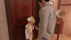  1boy 1girl 3d against_door age_difference animated as109 asphyxiation ass barefoot blonde_hair blush bruise bruise_on_neck bruise_on_stomach bun_cover censored china_dress chinese_clothes choke_hold clothed_male_nude_female crying deepthroat detached_sleeves double_bun dress fellatio flat_chest hair_behind_ear hair_bun hair_ornament hand_on_another&#039;s_head hetero highres indie_virtual_youtuber injury irrumatio lifting_person loli navel nude oral original penis_on_face penis_out pointy_ears rape shui_lan_er size_difference sound squatting standing strangling struggling tears video virtual_youtuber wide-eyed yellow_eyes  rating:Explicit score:1435 user:Kryzz