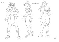  1girl capcom chun-li official_art reference_sheet street_fighter street_fighter_ii_(series)  rating:General score:2 user:octopus-slime
