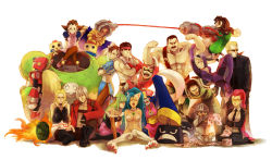 00s 6+boys 6+girls abs akuma_(street_fighter) albert_wesker amaterasu_(ookami) animal_ears animal_print bad_id bad_pixiv_id bat_print beads between_breasts bionic_commando bionic_commando_rearmed blonde_hair blood boxers bracelet breasts bun_cover capcom cat_ears china_dress chinese_clothes chris_redfield chun-li company_connection crimson_viper crossed_arms crossed_legs crossover dante_(devil_may_cry) darkstalkers devil_may_cry_(series) double_bun dougi dreadlocks dress earrings facial_hair felicia_(darkstalkers) final_fight gustaff hair_bun hat head_wings headband hsien-ko issun jacket jewelry jiangshi jill_valentine knees_together_feet_apart kurosu leather leather_jacket long_coat makaimura male_underwear marvel marvel_vs._capcom marvel_vs._capcom_3 mega_man_(series) mega_man_legends_(series) mega_man_x_(series) mei-ling_(darkstalkers) mike_haggar morrigan_aensland multiple_boys multiple_girls muscular mustache nathan_spencer necktie necktie_between_breasts ookami_(game) pantyhose patterned_legwear prayer_beads print_legwear reflector resident_evil resident_evil_5 ryu_(street_fighter) servbot_(mega_man) sir_arthur_(makaimura) sitting spiked_bracelet spikes street_fighter street_fighter_iv_(series) sunglasses trish_(devil_may_cry) tron_bonne_(mega_man) underwear viewtiful_joe viewtiful_joe_(character) wings zero_(mega_man)  rating:Sensitive score:35 user:danbooru