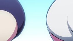  10s 2girls 4girls action animated anime_screenshot ass ass-to-ass black_hair bouncing_breasts breasts competition_swimsuit hip_attack huge_ass kaminashi_nozomi kawai_hanabi keijo!!!!!!!! large_breasts miyata_sayaka multiple_girls one-piece_swimsuit purple_hair small_breasts swimsuit tagme video water white_hair yamikumo_sachiko 