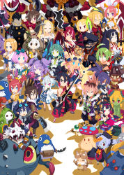  :o absurdres admiral_opener angel animal_ear_fluff ao_(disgaea) aqua_hair bandaged_arm bandages bird black_hair blonde_hair blue_eyes blue_hair bright_pupils brown_eyes brown_hair cat_girl closed_eyes colored_sclera colored_skin constricted_pupils crossed_arms demon demon_horns disgaea dog_girl eringya_(marl_kingdom) everyone female_angel_(disgaea) female_brawler_(disgaea) female_warrior_(disgaea) flora_beast_(disgaea) folding_fan fuji_(disgaea) fur_trim ghost_(disgaea) gloves goggles goggles_on_head green_eyes green_hair green_skin grey_skin grin gun gunslinger_(disgaea) hairband hakama hand_fan handgun harada_takehito hat healer_(disgaea) helmet higan_zesshousai high_ponytail highres holding holding_fan holding_gun holding_staff holding_sword holding_weapon horns japanese_clothes jiangshi jitome long_hair long_sleeves looking_at_viewer mace mage_(disgaea) makai_senki_disgaea_7 monster_girl nekomata_(disgaea) ninja ninja_(disgaea) official_art ofuda open_mouth orc orc_(disgaea) penguin photoshop_(medium) pink_hair pirilika_(disgaea) plant_girl pointy_ears ponytail prinny professor_(disgaea) purple_eyes purple_hair rectangular_eyewear red_eyes red_hair red_hakama rifle_demon_(disgaea) ronin_(disgaea) saber_kitty_(disgaea) samurai_(disgaea) shaman_(disgaea) sharp_teeth short_hair sifor skull skull_(disgaea) sleeves_past_wrists smile staff standing suisen_(disgaea) sword teeth third_eye trigger_discipline two-handed two-handed_handgun_grip two_side_up upper_teeth_only very_long_hair weapon weyasu white_hair yellow_sclera 