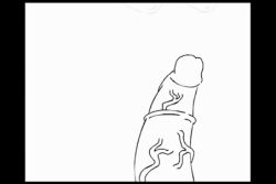 animated animated_gif breasts cum facial fellatio huge_breasts huge_nipples long_hair lowres monochrome no_soul oral paizuri uncensored rating:Explicit score:69 user:von_karma