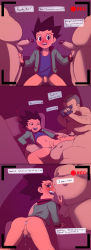  3boys absurdres aftersex age_difference anal anonanim anus ass blush bottomless camera comic cum cum_in_ass cumdrip drooling ejaculating_while_penetrated ejaculation fat fat_man gon_freecss group_sex happy_sex highres hunter_x_hunter looking_at_viewer male_focus male_penetrated multiple_boys naughty_face nude penis recording saliva shota size_difference tagme tan tanline tears testicle_grab testicles text_focus translated trembling uncensored yaoi  rating:Explicit score:239 user:harucho