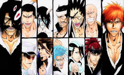  6+boys :d abarai_renji aizen_sousuke alpen_no_koyari anger_vein bald black_choker black_hair black_kimono black_sclera bleach bleach:_sennen_kessen-hen blue_eyes blue_hair brown_eyes brown_hair chest_tattoo choker clenched_teeth closed_mouth collarbone colored_sclera colored_skin commentary_request dordoni_alessandro_del_socaccio evil_grin evil_smile extra_ears eyebrows_hidden_by_hair eyepatch facial_hair facial_mark fang forehead forehead_tattoo ginjou_kuugo glasses gloves goatee green_eyes grimmjow_jaegerjaquez grin hair_between_eyes hair_slicked_back hand_up haori hat highres hole_in_chest hole_on_body japanese_clothes kimono kubo_tite_(style) kuchiki_byakuya kurosaki_ichigo lips long_hair looking_at_viewer madarame_ikkaku male_focus military_hat motion_lines multiple_boys mustache neck_tattoo nose official_style old old_man one_eye_covered open_mouth orange_hair parted_lips peaked_cap ponytail quilge_opie red-tinted_eyewear red_eyes red_hair round_eyewear serious short_eyebrows short_hair simple_background slit_pupils smile spiked_hair sunken_cheeks taichou_haori tattoo teeth thick_eyebrows tinted_eyewear tongue tsurime ulquiorra_cifer upper_body v-shaped_eyebrows white_background white_gloves white_haori white_hat white_skin wide-eyed yellow_eyes yhwach zabimaru_(shikai) zaraki_kenpachi 