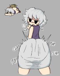  .flow 2girls arm_up ass ass_clapping ass_ripple ass_shake blonde_hair blush bottomless brown_shoes cropped_legs face_in_ass grabbing_another&#039;s_ass grey_background grey_skirt groping half-closed_eyes heart huge_ass jiggle lying multiple_girls on_stomach open_mouth puff_of_air purple_sweater sabitsuki shoes skirt sleeveless sleeveless_turtleneck solo_focus sound_effects standing sweatdrop sweater tacoman tight_clothes tight_skirt turtleneck twerking urotsuki white_hair yume_2kki 