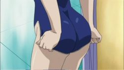 1girl animated animated_gif anime_screenshot ass blue_one-piece_swimsuit clothes_pull female_focus gunxsword lowres one-piece_swimsuit one-piece_swimsuit_pull pulling_own_clothes solo swimsuit wardrobe_malfunction wedgie wendy_garrett rating:Questionable score:108 user:danbooru